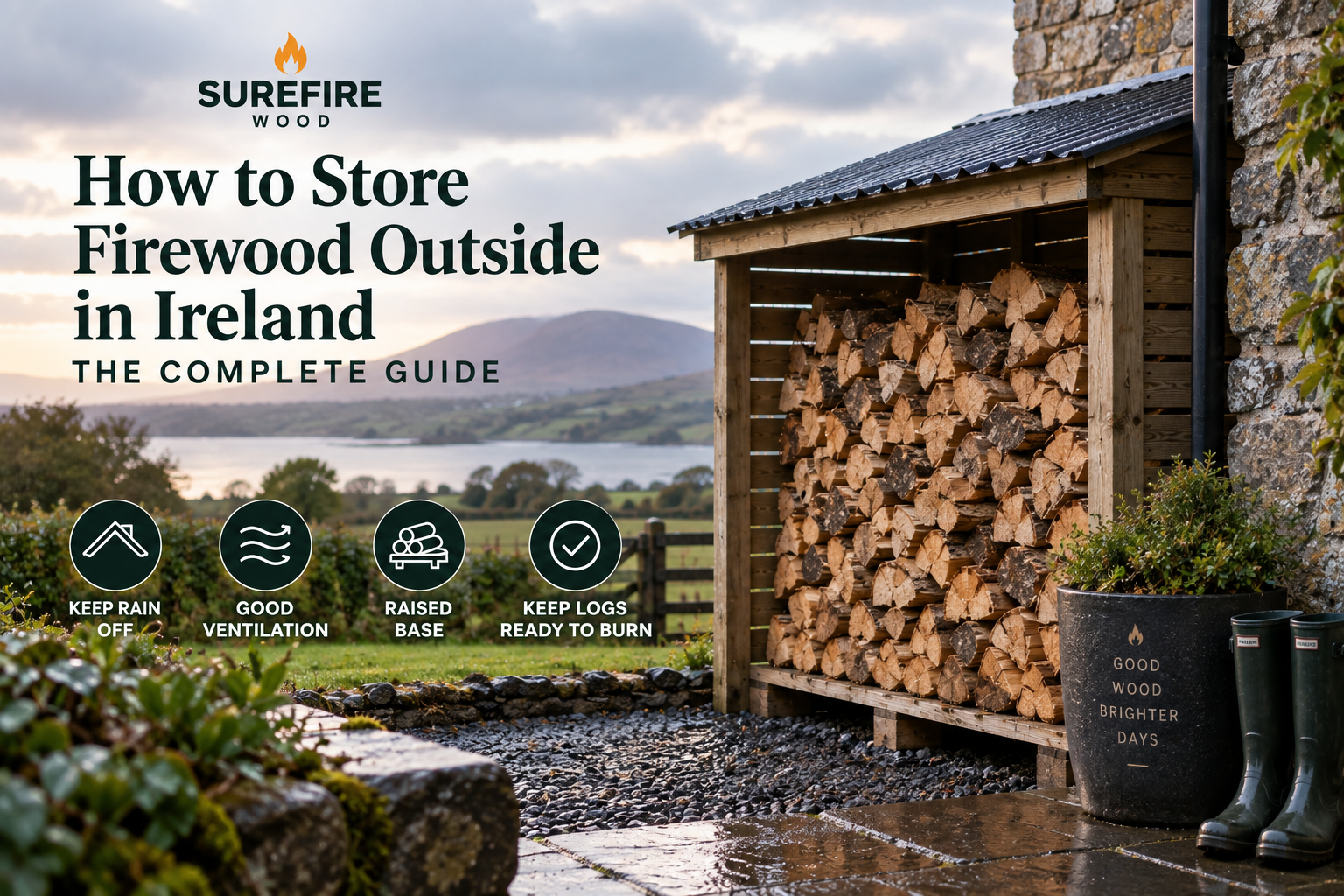 How to Store Firewood Outside in Ireland | Complete Guide