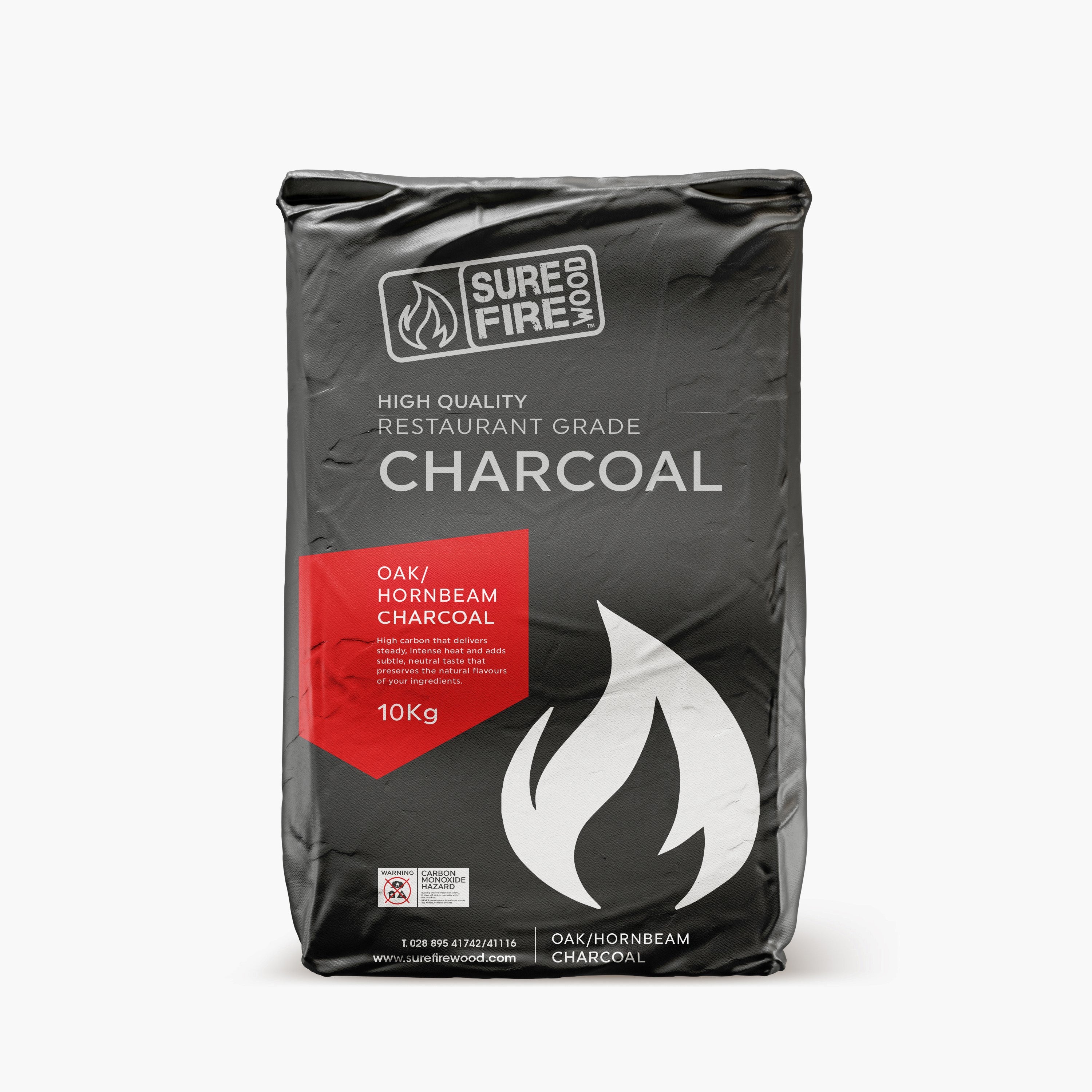 Premium Oak & Hornbeam Charcoal (10kg Bags)