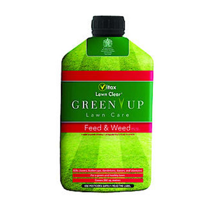 Green Up Lawn Feed & Weed Liquid - Treats 100 Sqm, Kills Clover, Dandelion & More, Lawn Care Treatment