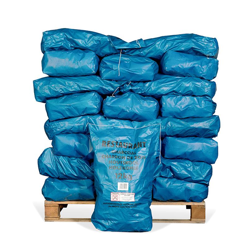 Premium Grade Wattle Charcoal 12kg Bags (40 Units per Pallet)