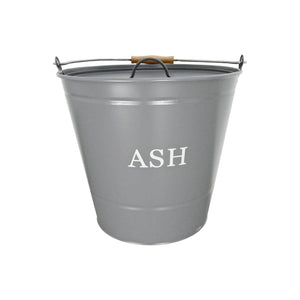 Grey Ash Bucket with Lid