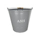 Grey Ash Bucket with Lid