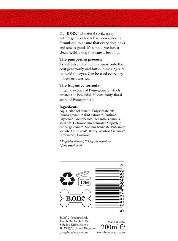All Natural Pomegranate Dog Spritz (200ml)