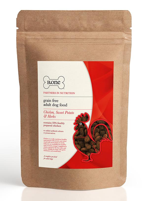 55% Chicken, Sweet Potato & Herbs - Premium Grain Free Adult Dog Food (1.5kg bag)