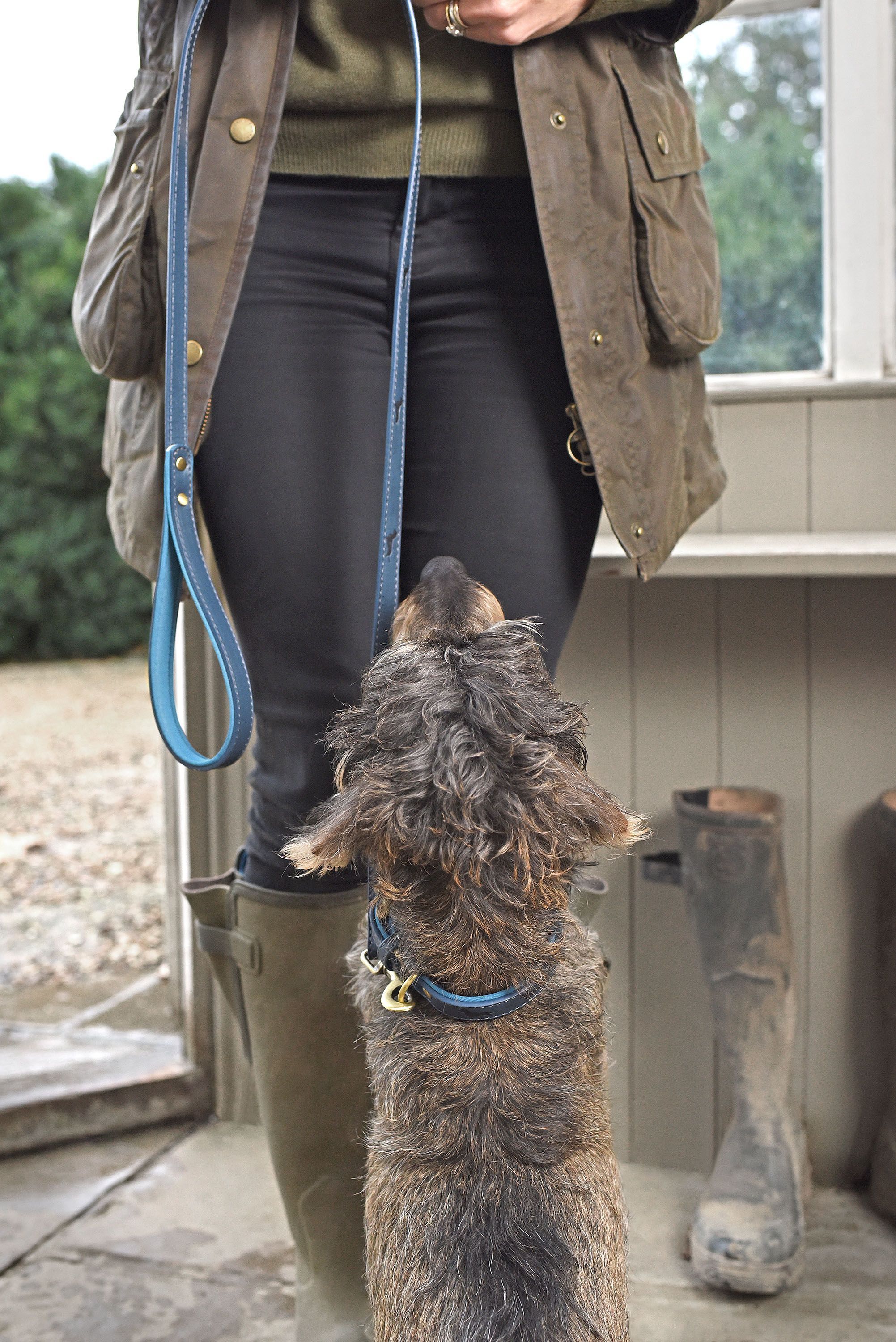 Stamped Design Collar - Teal