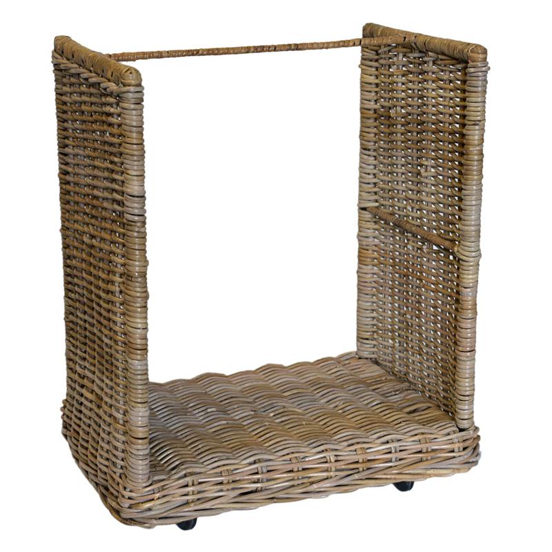 Grey Wash Narrow Basket