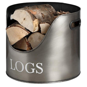 Pewter Log Bucket