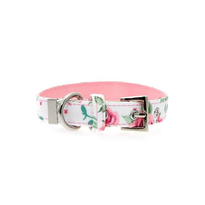 Pink Floral Cascade Fabric Collar