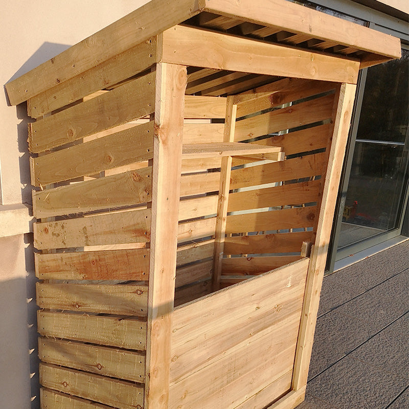 Wooden 4ft x 2ft Log Store