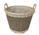 Medium unpeeled log basket