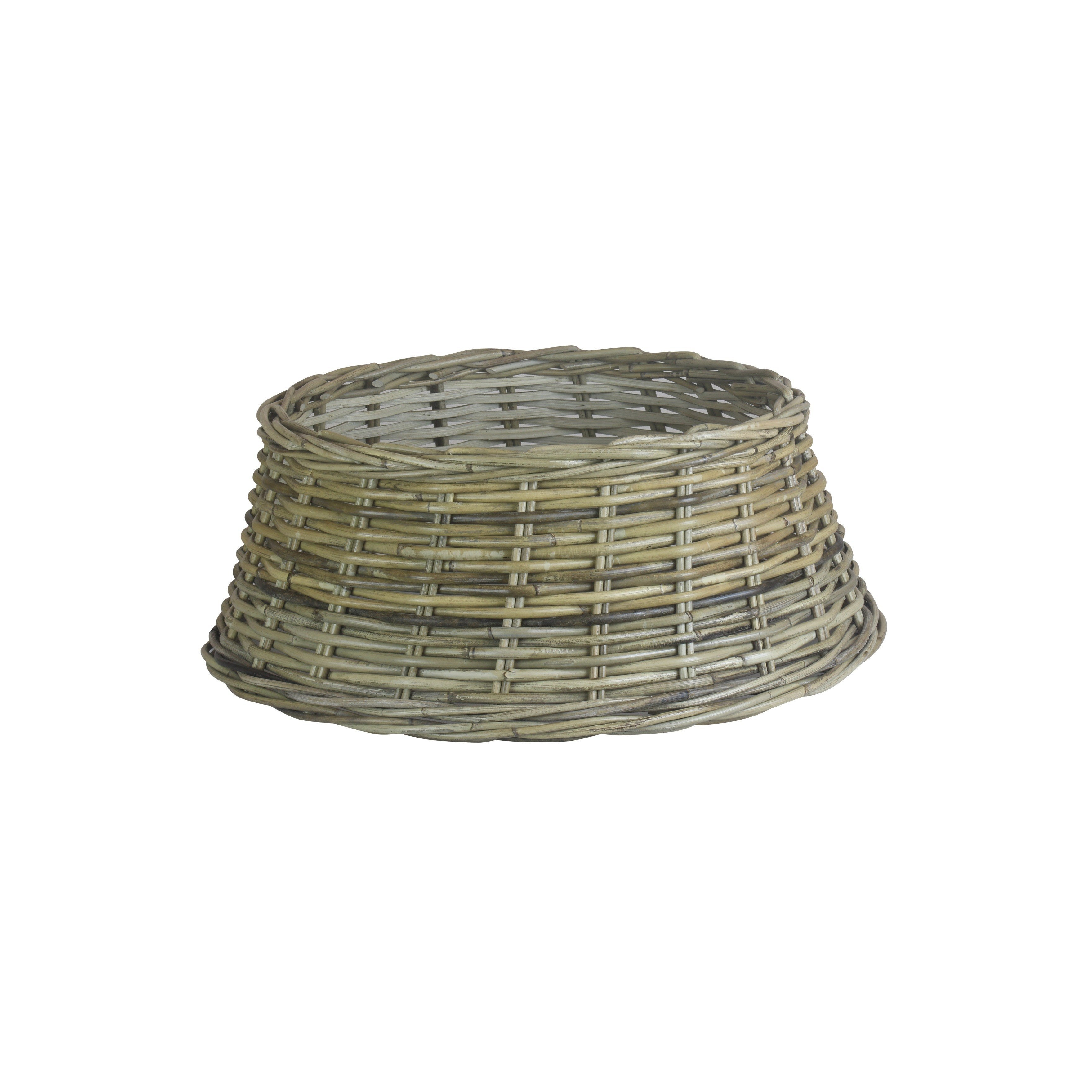 Grey Rattan Christmas Tree Skirt
