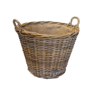 Traditional Lined Log Basket